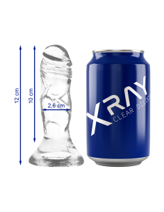 X RAY - CLEAR DILDO TRANSPARENTE 12 CM -O- 2.6 CM