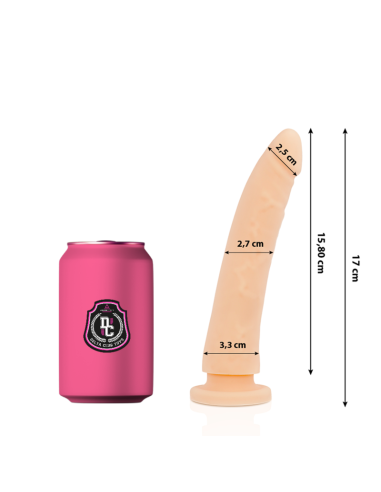 DELTA CLUB - DILDO REALISTA NATURAL SILICONA MEDICA 17 CM -O- 3 CM