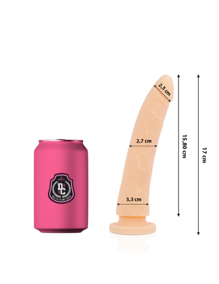 DELTA CLUB - DILDO REALISTA NATURAL SILICONA MEDICA 17 CM -O- 3 CM