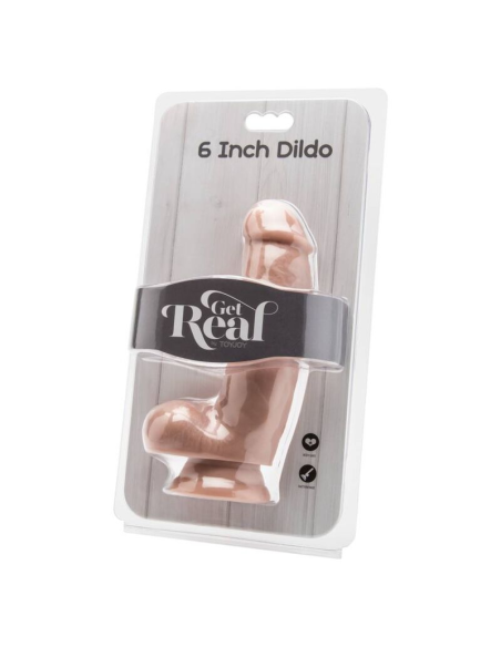 GET REAL - DILDO 12 CM CON TESTÍCULOS NATURAL
