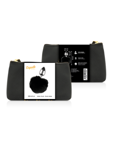 COQUETTE - CHIC DESIRE Plug Anal De Metal con Pompón | SexPlace.MX