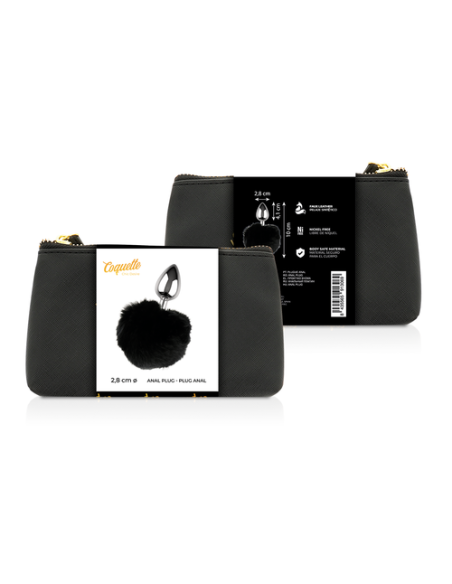 COQUETTE - CHIC DESIRE Plug Anal De Metal con Pompón | SexPlace.MX