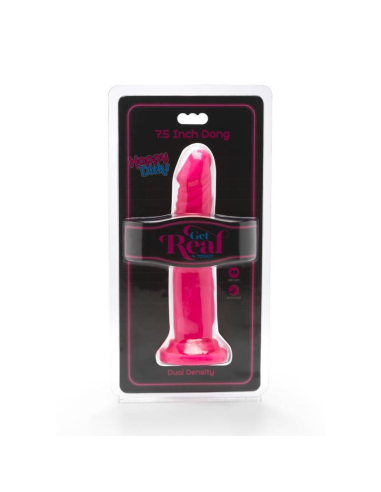 GET REAL - HAPPY DICKS DONG 19 CM ROSA