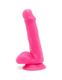 GET REAL - HAPPY DICKS DILDO 12 CM CON TESTÍCULOS ROSA