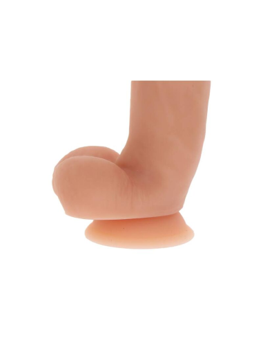 GET REAL - DILDO SILICONA 18 CM CON TESTÍCULOS NATURAL