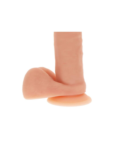 GET REAL - DILDO SILICONA 20,5 CM CON TESTÍCULOS NATURAL
