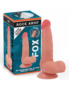 ROCKARMY - FOX DILDO REALISTA DDUAL DENSITY LIQUID SILICONE 19 CM -O- 3.2 CM