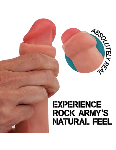 ROCKARMY - RAPTOR DILDO REALISTA DUAL DENSITY LIQUID SILICONE 24 CM -O- 4.4 CM