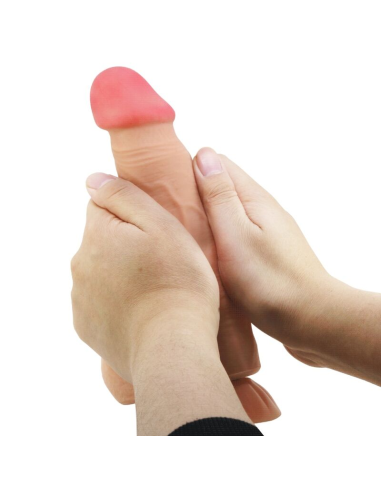 PRETTY LOVE - SLIDING SKIN SERIES DILDO REALÍSTICO CON VENTOSA PIEL DESLIZANTE CONTROL REMOTO NATURAL 21.8 CM