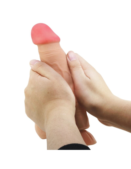 PRETTY LOVE - SLIDING SKIN SERIES DILDO REALÍSTICO CON VENTOSA PIEL DESLIZANTE CONTROL REMOTO NATURAL 21.8 CM