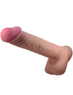 PRETTY LOVE - SLIDING SKIN SERIES DILDO REALÍSTICO CON VENTOSA PIEL DESLIZANTE MORENO 26 CM