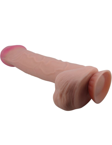 PRETTY LOVE - SLIDING SKIN SERIES DILDO REALÍSTICO CON VENTOSA PIEL DESLIZANTE MORENO 26 CM