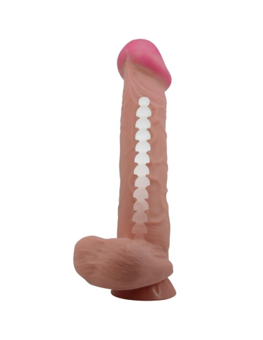 PRETTY LOVE - SLIDING SKIN SERIES DILDO REALÍSTICO CON VENTOSA PIEL DESLIZANTE MORENO 26 CM