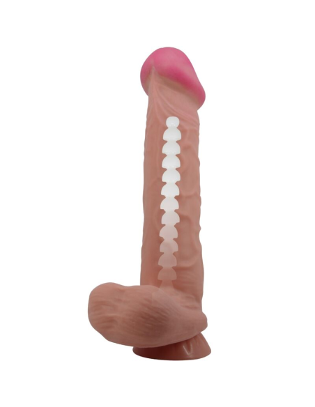 PRETTY LOVE - SLIDING SKIN SERIES DILDO REALÍSTICO CON VENTOSA PIEL DESLIZANTE MORENO 26 CM