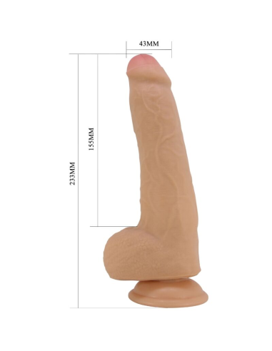 PRETTY LOVE - DRACO DILDO REALÍSTICO 23 CM NATURAL