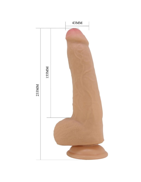 PRETTY LOVE - DRACO DILDO REALÍSTICO 23 CM NATURAL