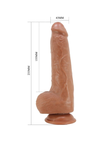 PRETTY LOVE - DRACO DILDO REALÍSTICO 23 CM MODELO 2 NATURAL
