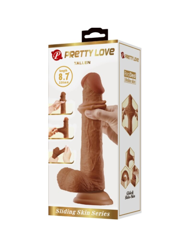 PRETTY LOVE - TALLEN DILDO REALÍSTICO 22 CM MULATO