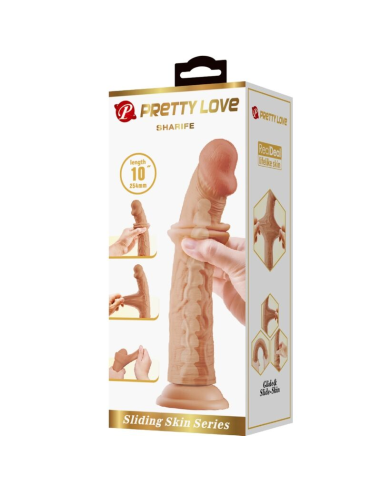 PRETTY LOVE - SHARIFE DILDO REALÍSTICO 25 CM NATURAL