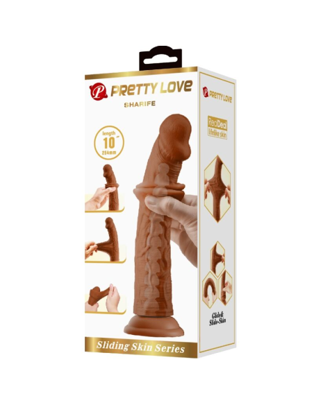 PRETTY LOVE - SHARIFE DILDO REALÍSTICO 25 CM MULATO
