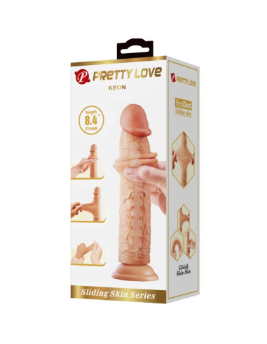 PRETTY LOVE - KEON DILDO REALÍSTICO 21 CM NATURAL