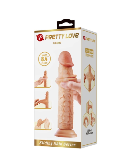 PRETTY LOVE - KEON DILDO REALÍSTICO 21 CM NATURAL