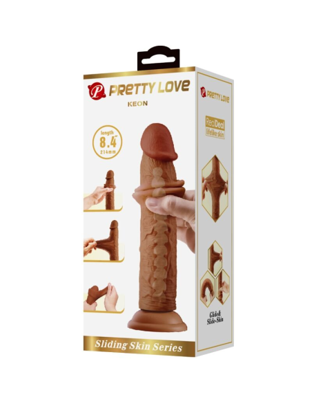PRETTY LOVE - KEON DILDO REALÍSTICO 21 CM MULATO