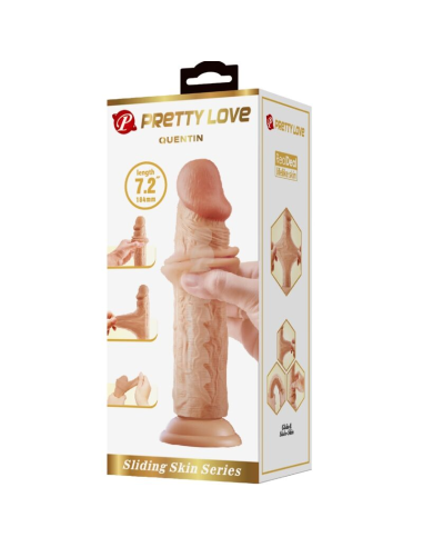 PRETTY LOVE - QUENTIN DILDO REALÍSTICO 18 CM NATURAL