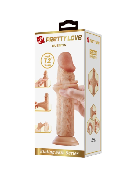 PRETTY LOVE - QUENTIN DILDO REALÍSTICO 18 CM NATURAL