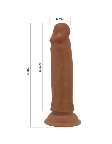 PRETTY LOVE - QUENTIN DILDO REALÍSTICO 18 CM MULATO