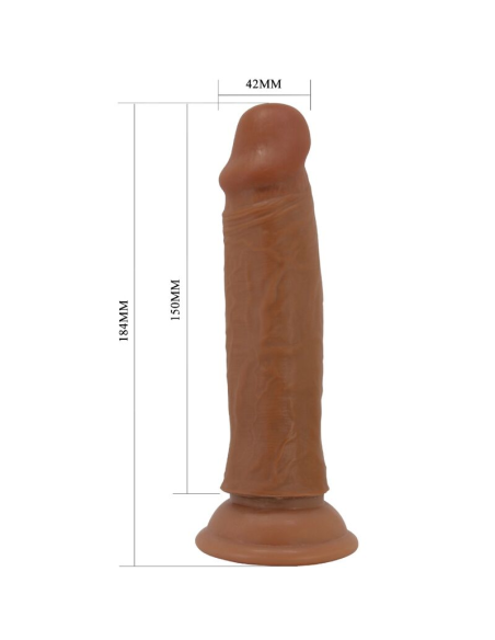 PRETTY LOVE - QUENTIN DILDO REALÍSTICO 18 CM MULATO