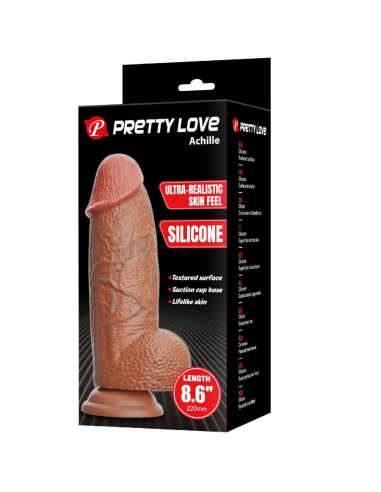PRETTY LOVE - ACHILLE DILDO ULTRA REALÍSTICO 22 CM