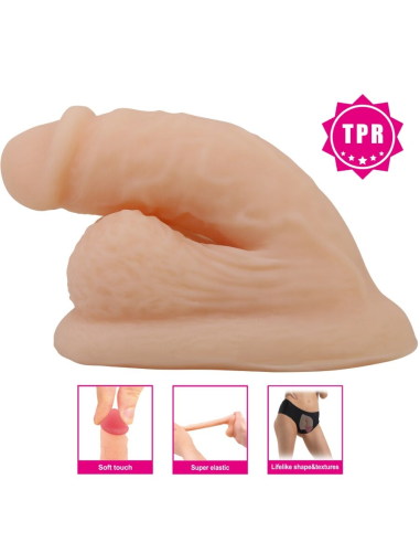 PRETTY LOVE - WILDON DILDO ULTRA REALÍSTICO Y ELÁSTICO 10 CM NATURAL