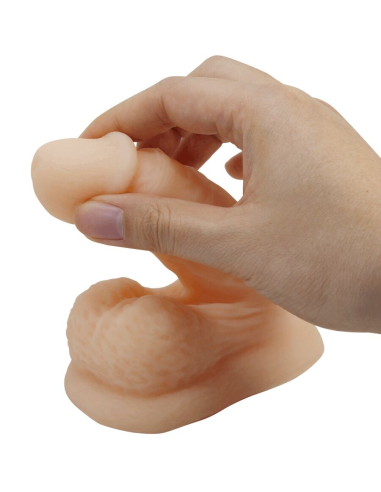 PRETTY LOVE - WILDON DILDO ULTRA REALÍSTICO Y ELÁSTICO 10 CM NATURAL