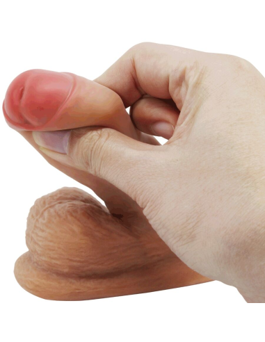 PRETTY LOVE - WARNELL DILDO ULTRA REALÍSTICO Y ELÁSTICO 9.5 CM MULATO