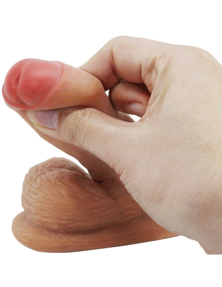 PRETTY LOVE - WARNELL DILDO ULTRA REALÍSTICO Y ELÁSTICO 9.5 CM MULATO