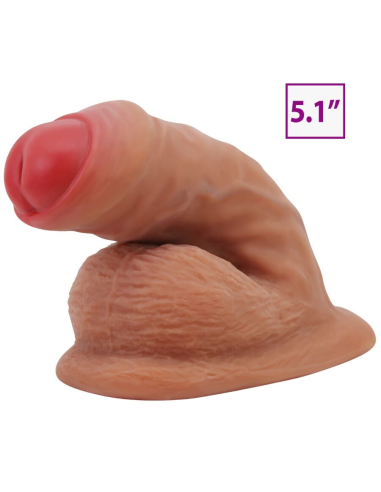 PRETTY LOVE - WARNELL DILDO ULTRA REALÍSTICO Y ELÁSTICO 9.5 CM MULATO