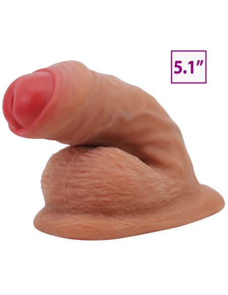 PRETTY LOVE - WARNELL DILDO ULTRA REALÍSTICO Y ELÁSTICO 9.5 CM MULATO
