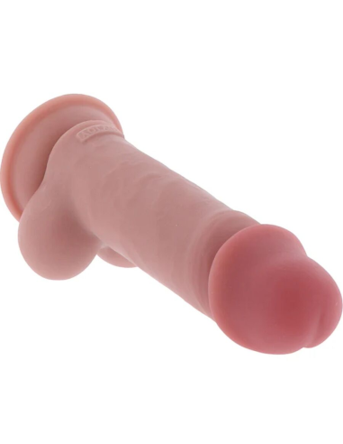 GET REAL - PENE REALÍSTICO DELUXE CON TESTÍCULOS EXTRA GRUESO 17 CM