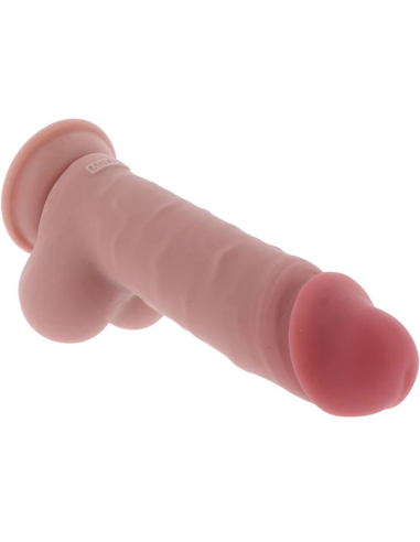 GET REAL - PENE REALÍSTICO DELUXE CON TESTÍCULOS EXTRA GRUESO 20 CM