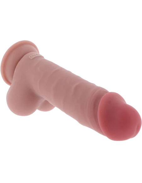 GET REAL - PENE REALÍSTICO DELUXE CON TESTÍCULOS EXTRA GRUESO 20 CM