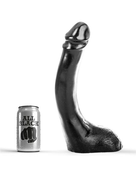 ALL BLACK - DILDO NEGRO 29 CM FISTING