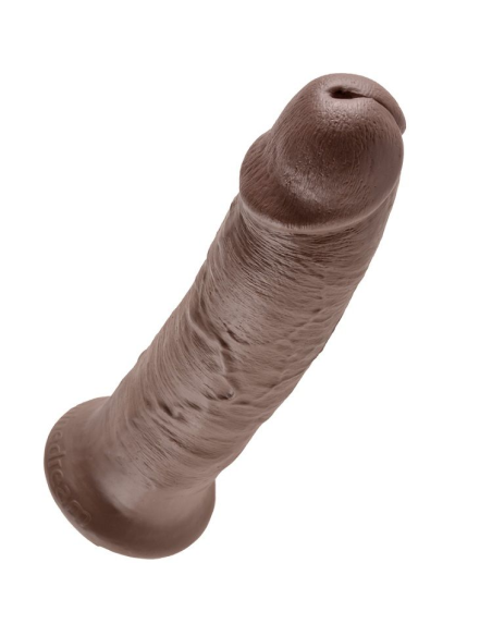 KING COCK - 10 PENE MARRÓN 25.4 CM