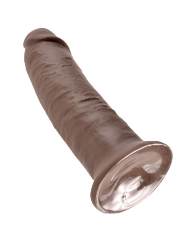 KING COCK - 10 PENE MARRÓN 25.4 CM