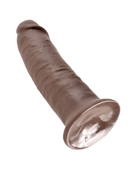 KING COCK - 10 PENE MARRÓN 25.4 CM