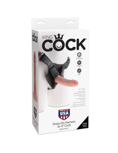 KING COCK - HARNESS CON PENE REALÍSTICO 15.20 CM