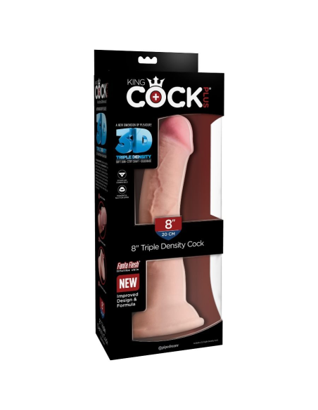 KING COCK - DILDO TRIPLE DENSIDAD 21.6 CM