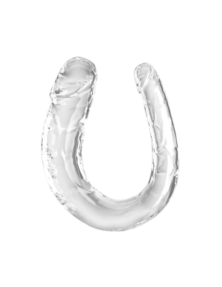 KING COCK - DOUBLE TROUBLE DILDO DOBLE 33 CM TRANSPARENTE