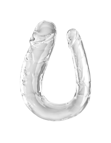 KING COCK - DOUBLE TROUBLE DILDO DOBLE 44 CM TRANSPARENTE