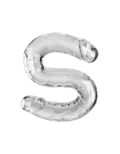 KING COCK - DOUBLE TROUBLE DILDO DOBLE 46 CM TRANSPARENTE